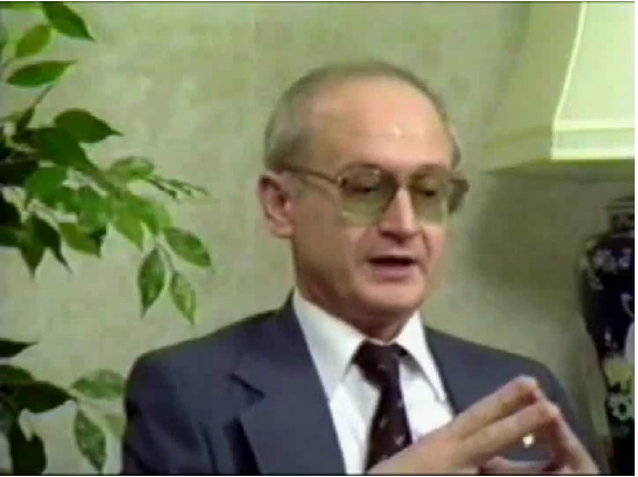 Yuri Bezmenov during his 1984 interview with G. Edward Griffin